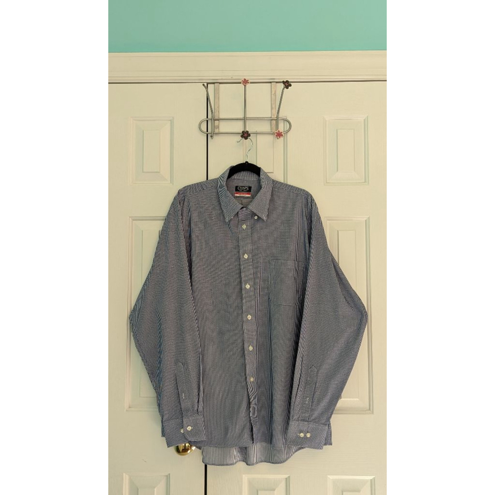 Men's Chaps Dress Shirt, 17 1/2, Blue